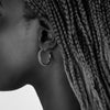 Bloodline Design Canada Womens Earrings Large Beaded Hoop Earrings
