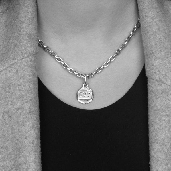 Angel Number 777 Pendant in Sterling Silver, 24mm – BLOODLINE DESIGN
