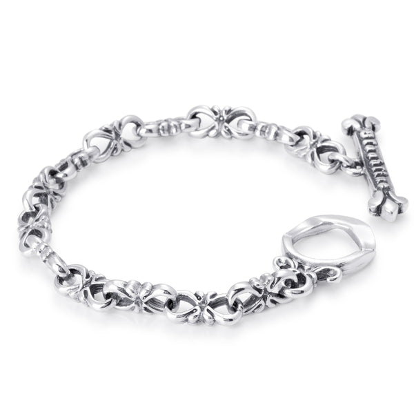 Spanish Anchor Chain Link Bracelet in Sterling Silver, 7.5mm