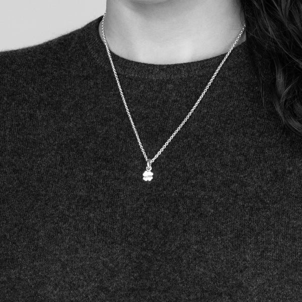 Shamrock Necklace In Sterling Silver, 20mm BLOODLINE DESIGN