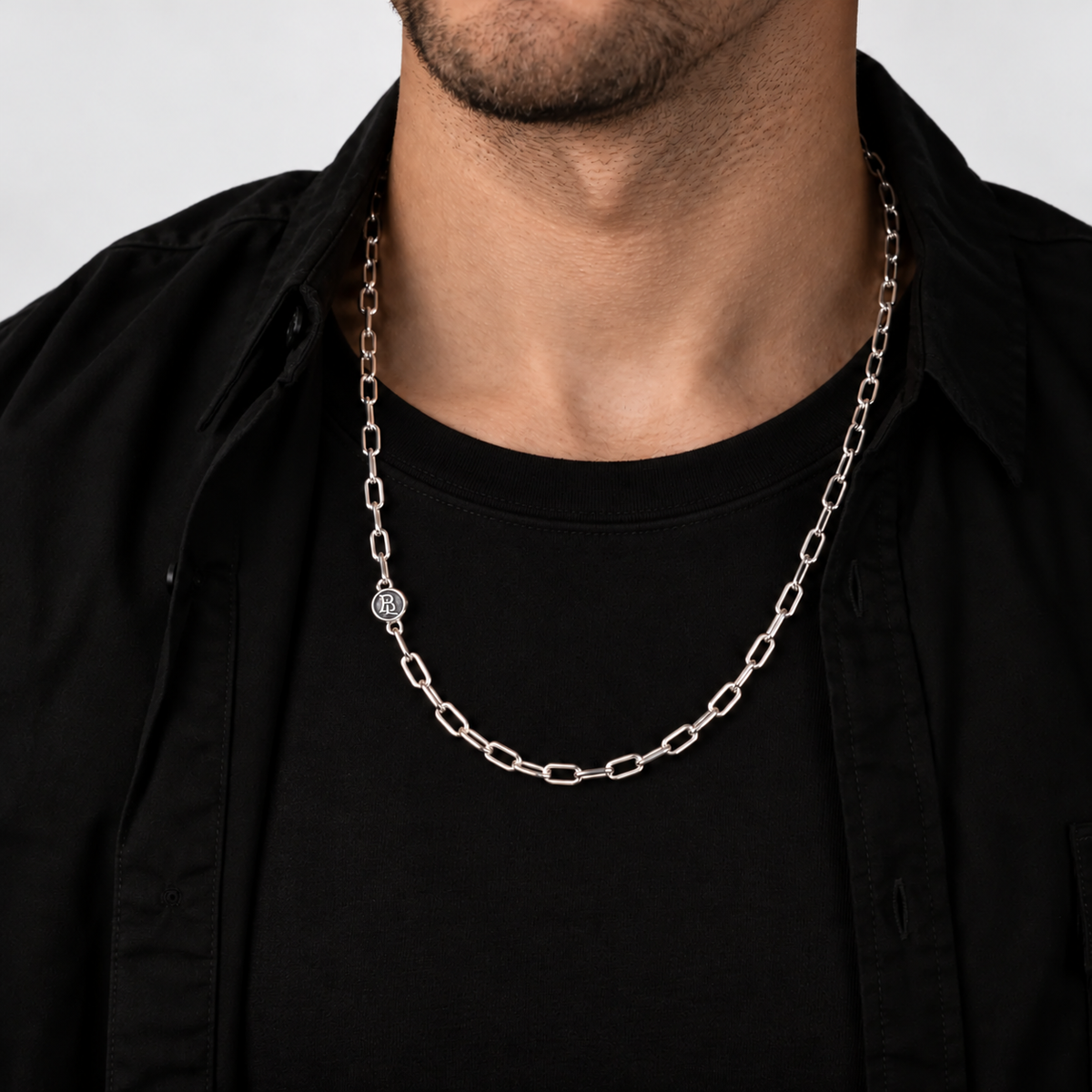 Bloodline Open Cable Sterling Silver Chain - 5.5mm