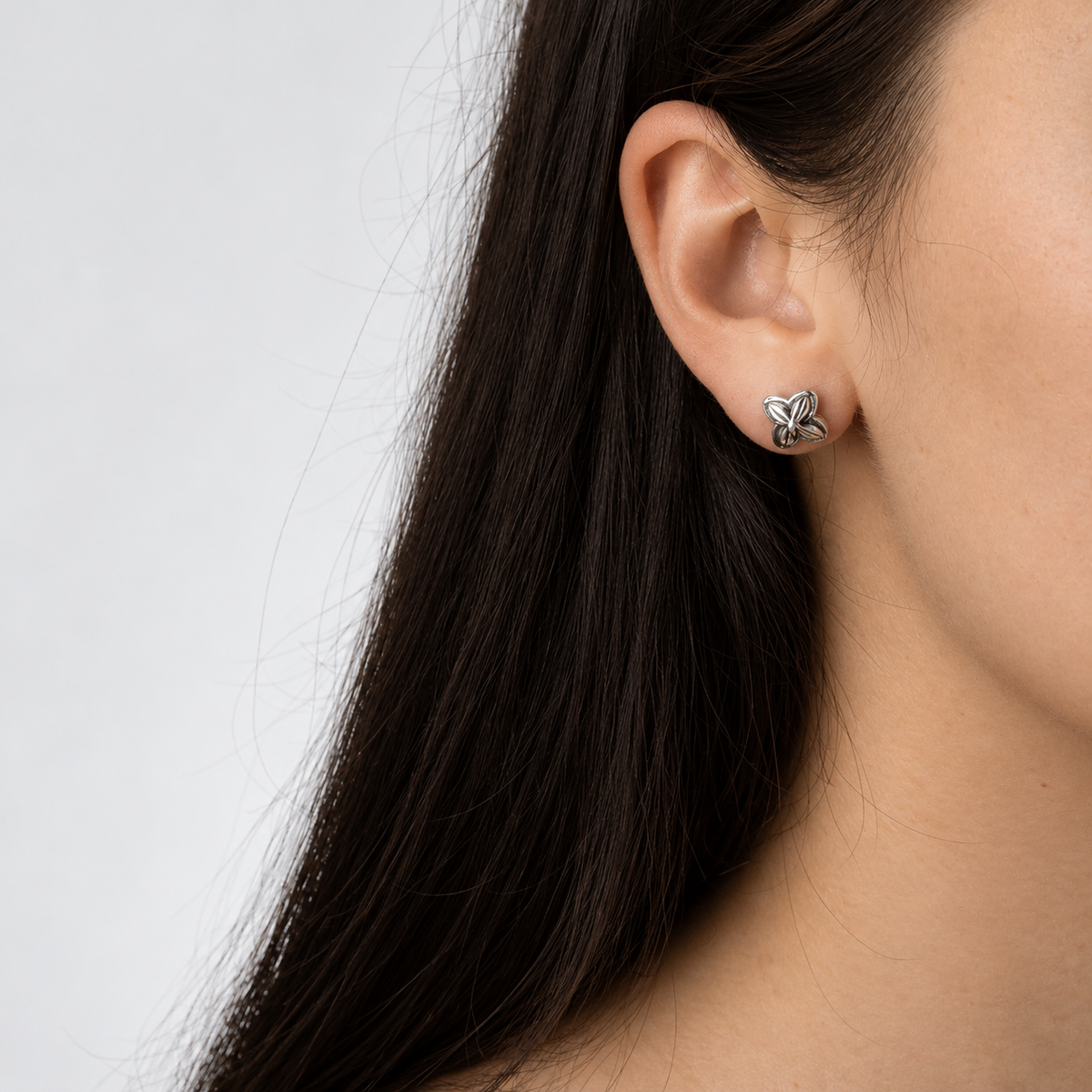 Bloodline Design Womens Earrings Antique Floral Stud Earrings