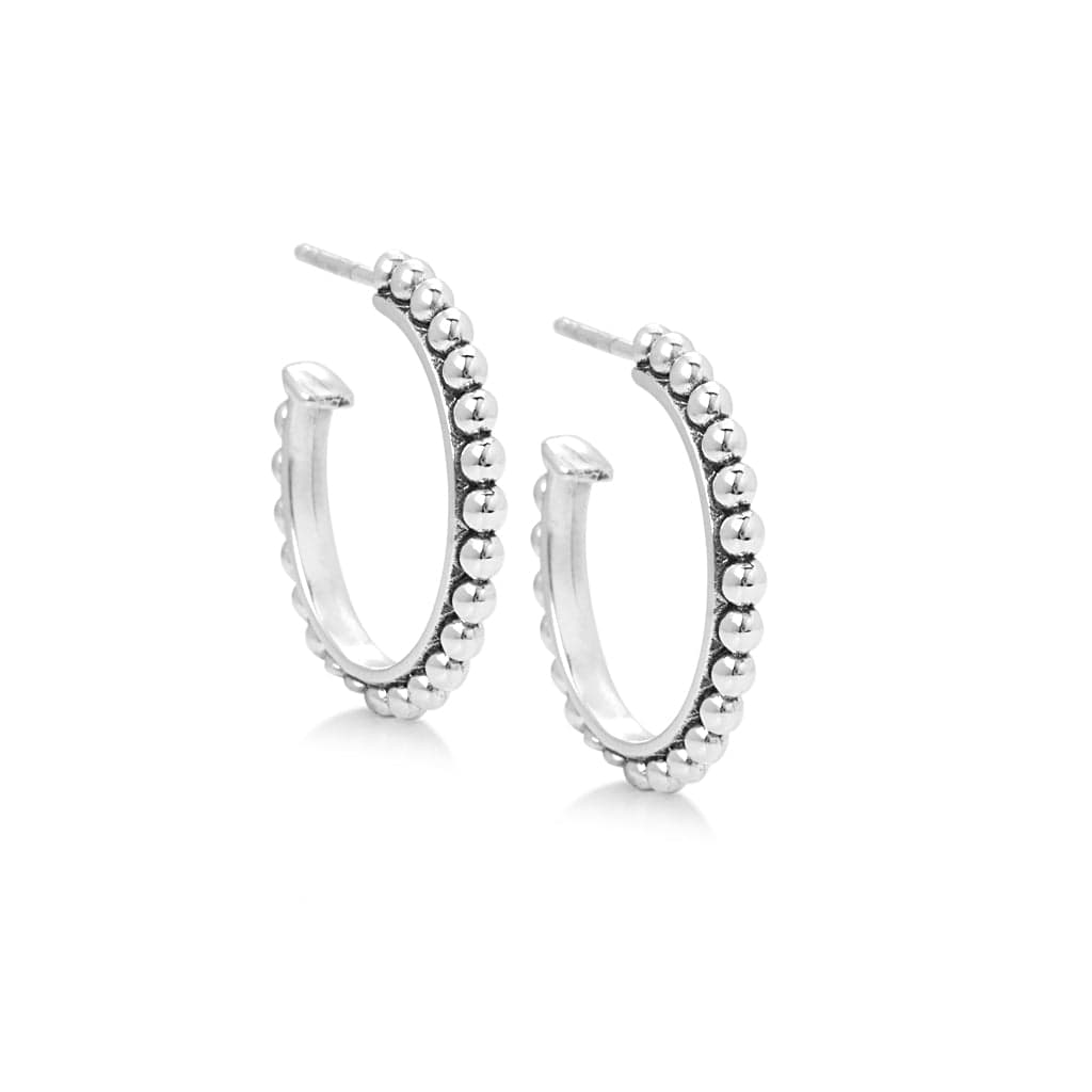 Bloodline Design Canada Womens Earrings Large Beaded Hoop Earrings
