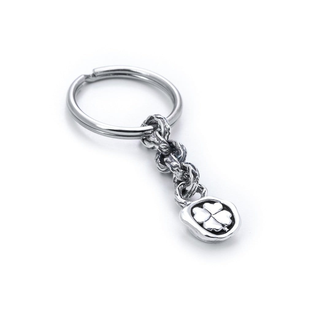 Bloodline Design Keyring The Four Leaf Clover Wax Stamp Keychain