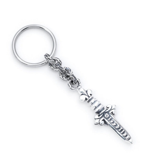 Skull Dagger Keychain In Sterling Silver, 85mm – BLOODLINE DESIGN