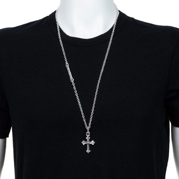 アクセサリー Cross motif design charm necklace Cross motif design charm necklace
