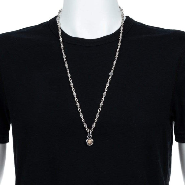 The Two Tone Wax Stamp Pendant With Skull Bloodline Design