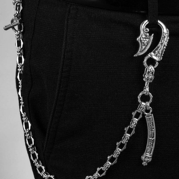 小物 wood bullet design wallet chain wood bullet design wallet chain（Wallet Chain Biker Hip Hop