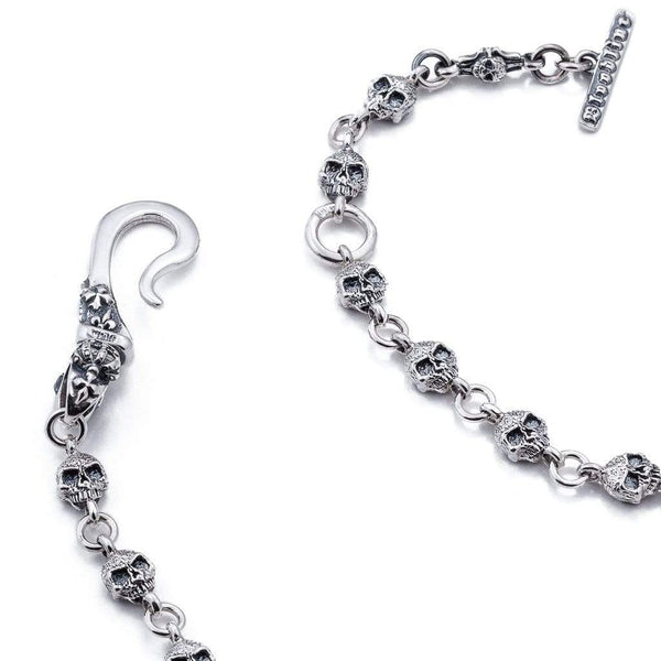小物 neighborhood silver skull wallet chain bloodline-design-mens-wallet-