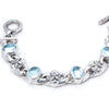 Bloodline Design Mens Bracelets S / Sky Blue Topaz The Antique Floral and Gemstone Bracelet