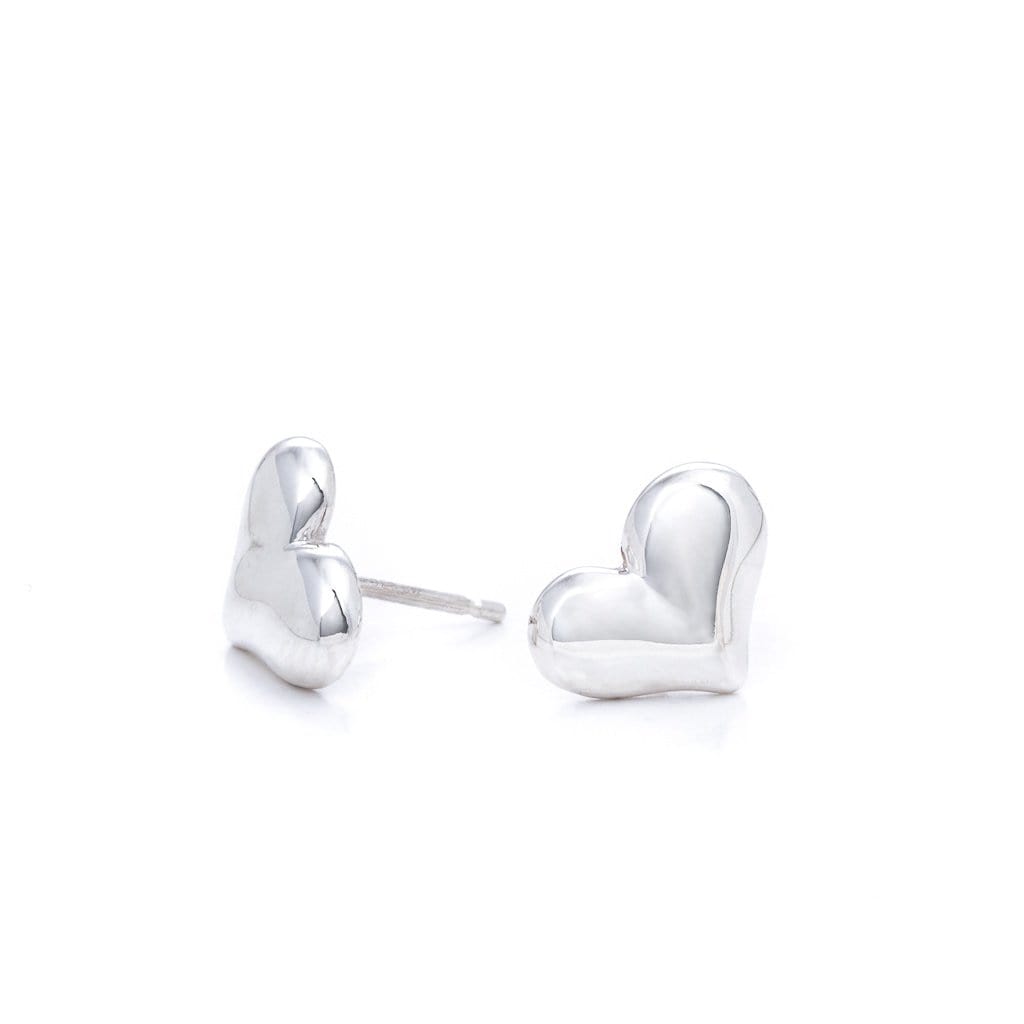 Bloodline Design Womens Earrings Heart Stud Earrings