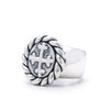 Bloodline Design Womens Rings Twisted Oval Antique Cross Ring