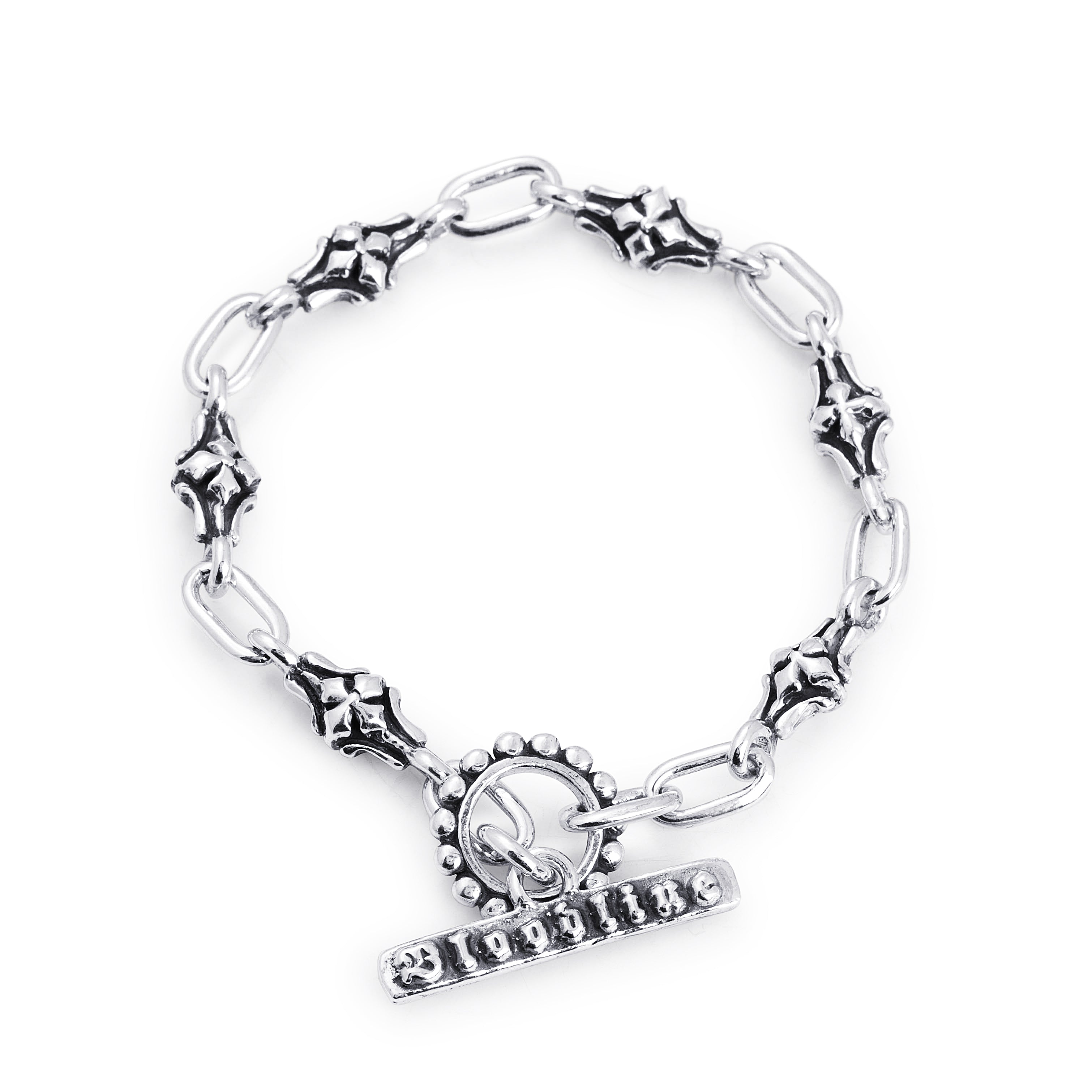 Barcelona Chain Link Bracelet in Sterling Silver, 6mm