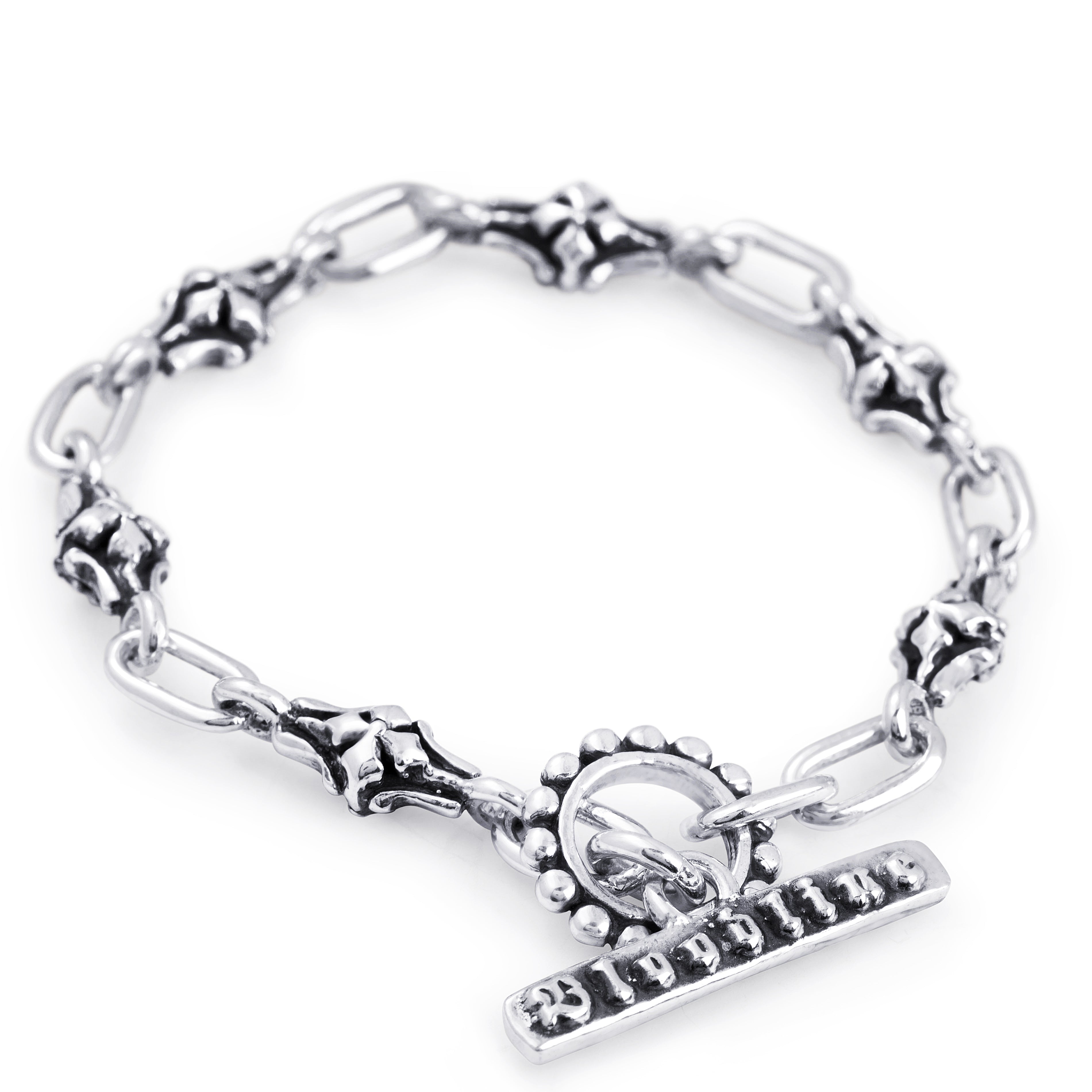Barcelona Chain Link Bracelet in Sterling Silver, 6mm
