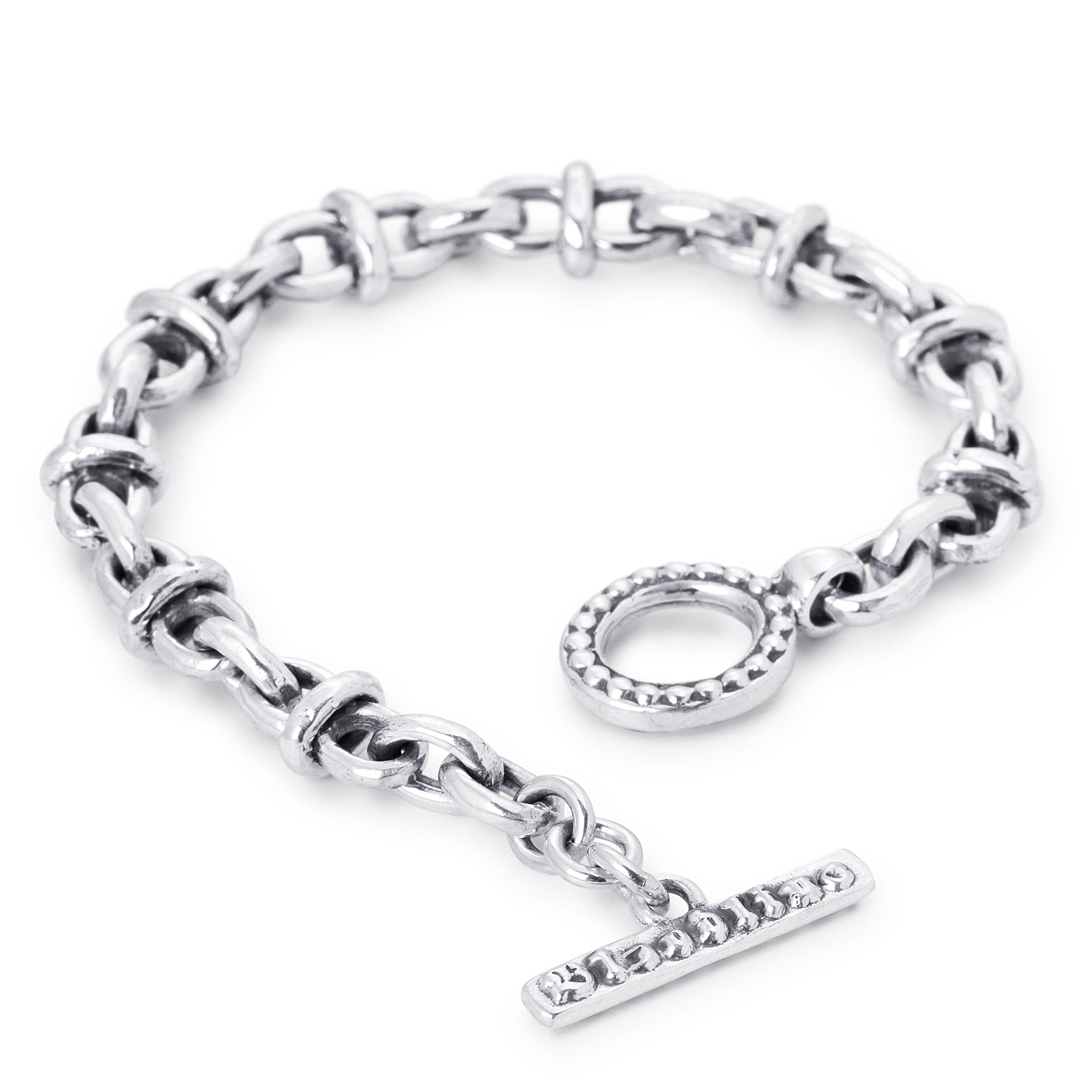 Chiseled Anchor Link Chain Bracelet in Sterling Silver