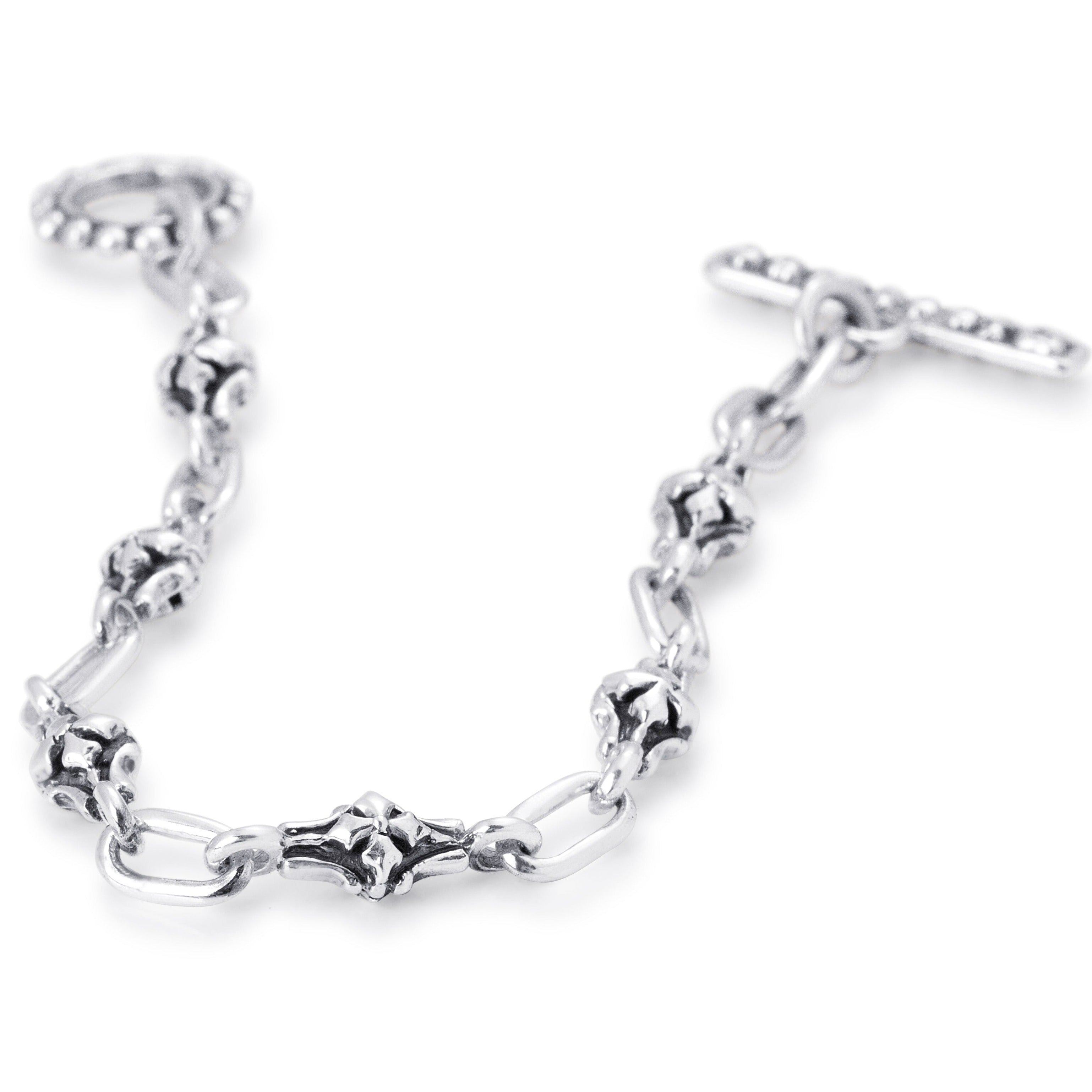 Barcelona Chain Link Bracelet in Sterling Silver, 6mm