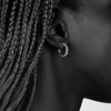 Bloodline Design Womens Earrings Small Beaded Hoop Earrings