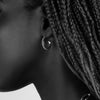 Bloodline Design Canada Womens Earrings Medium Beaded Hoop Earrings