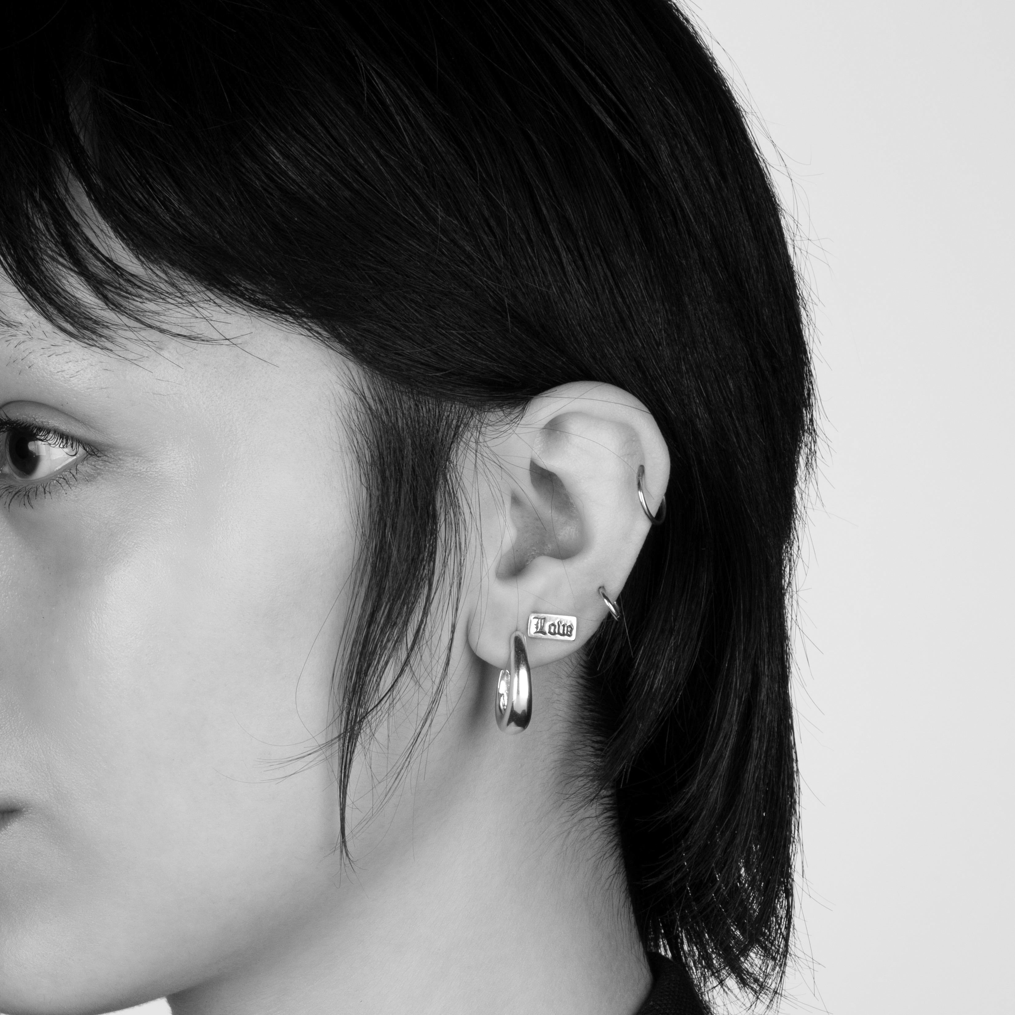 Bloodline Design Womens Earrings The Teardrop Manhattan Hoop