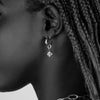 Bloodline Design Womens Earrings Eternal Vine Hoop Earring with Skull Charm