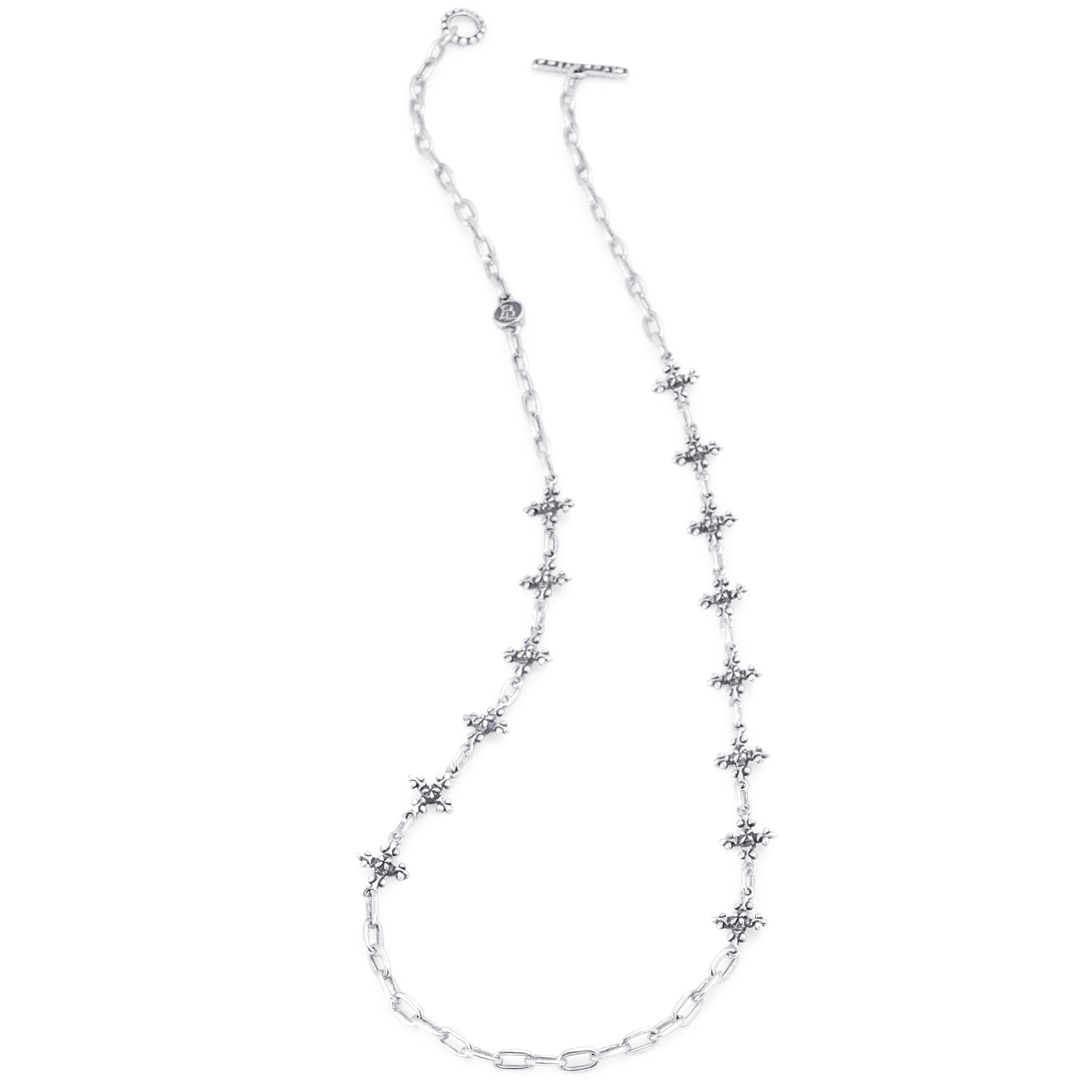 Bloodline Design W-Necklaces The Long Antique French Cross Necklace