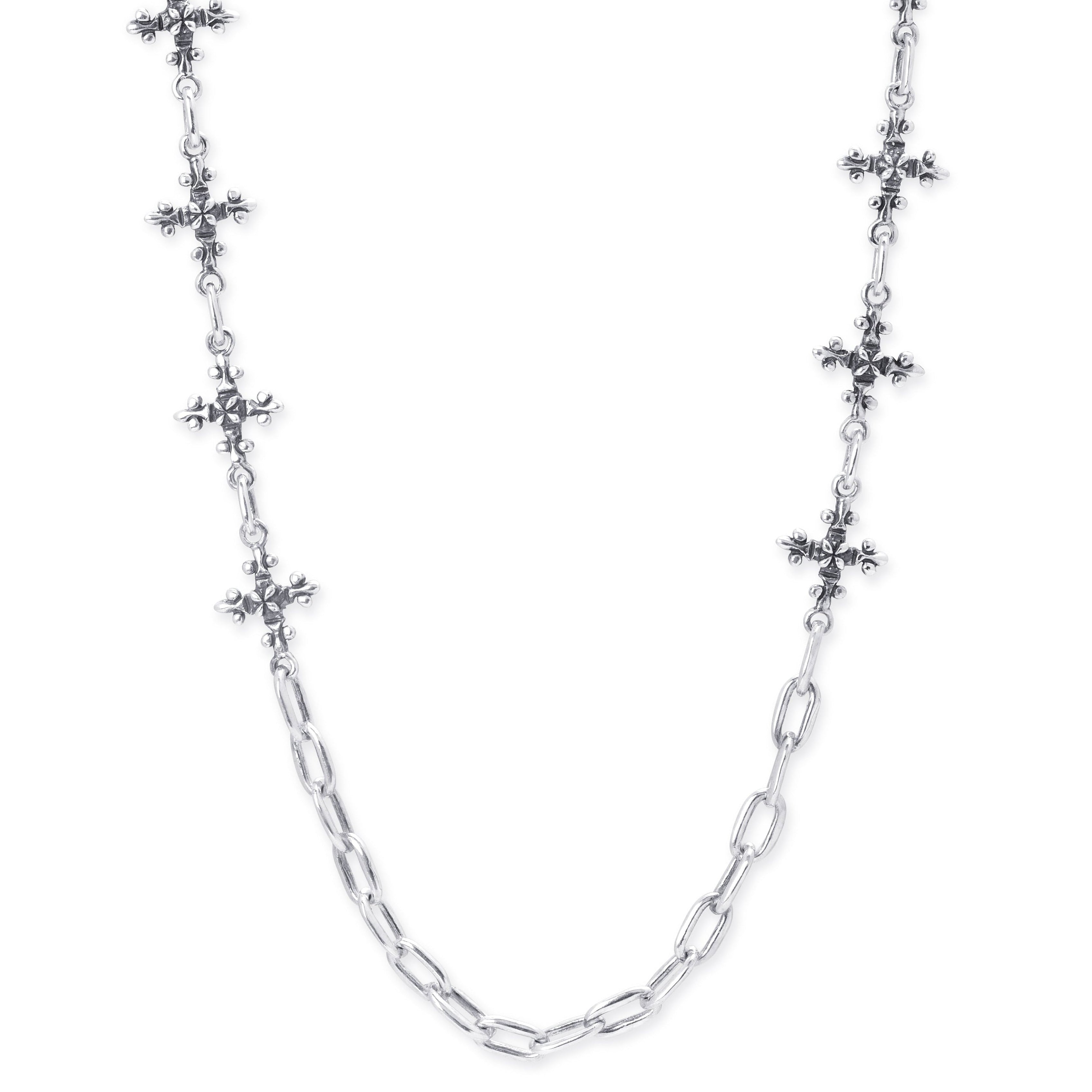 Bloodline Design W-Necklaces The Long Antique French Cross Necklace