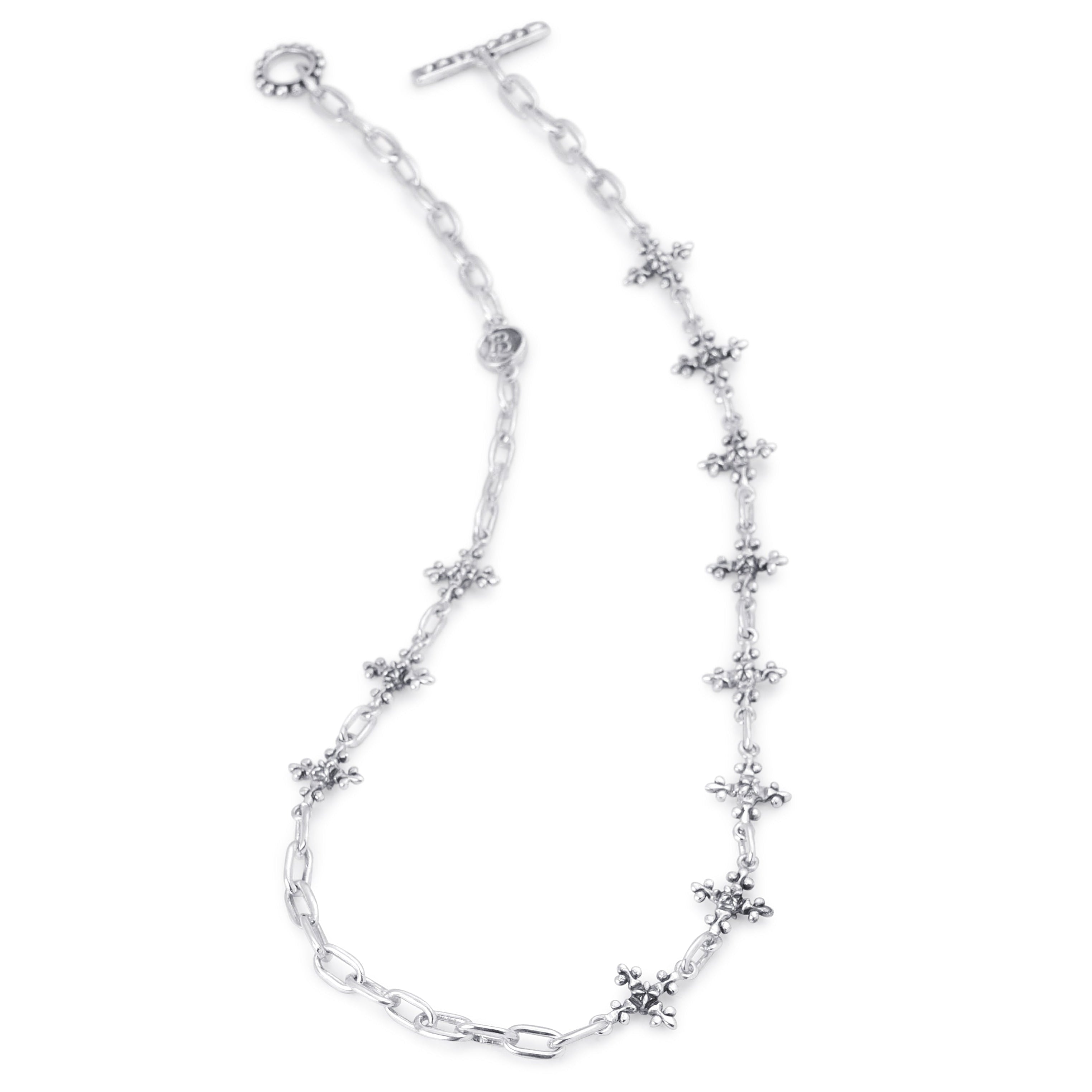 Bloodline Design W-Necklaces The Mid-Length Antique French Cross Necklace