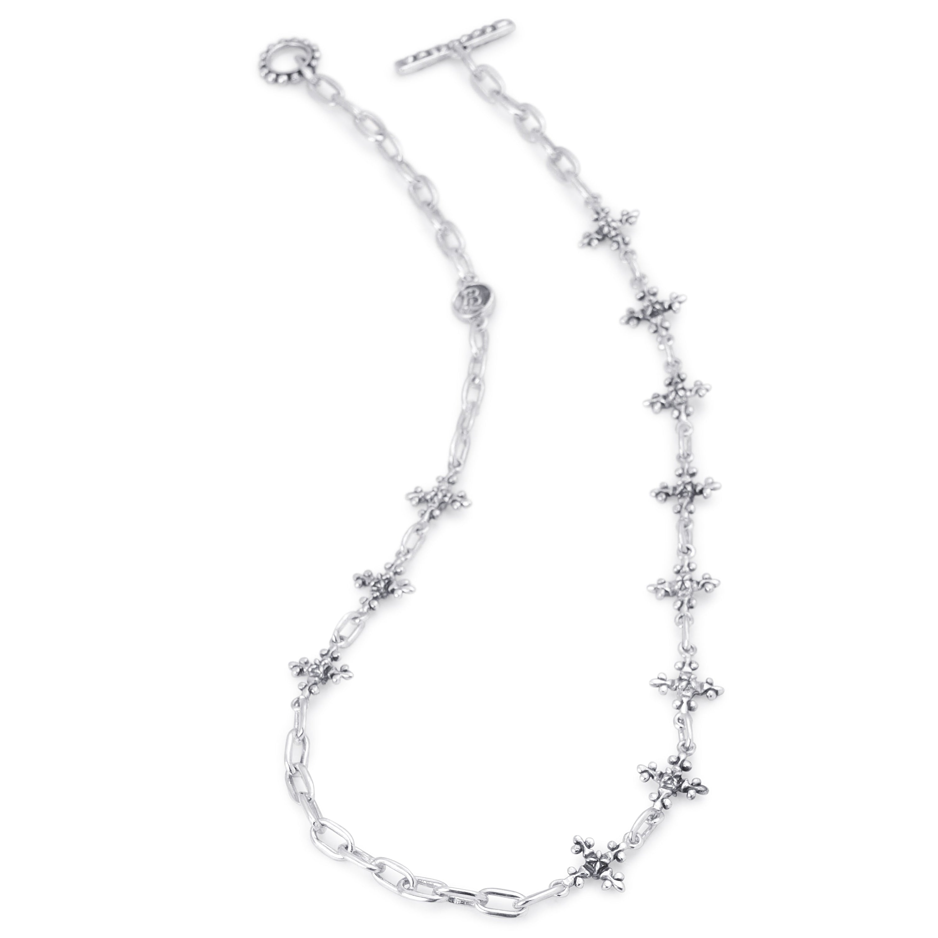 Bloodline Design W-Necklaces The Mid-Length Antique French Cross Necklace