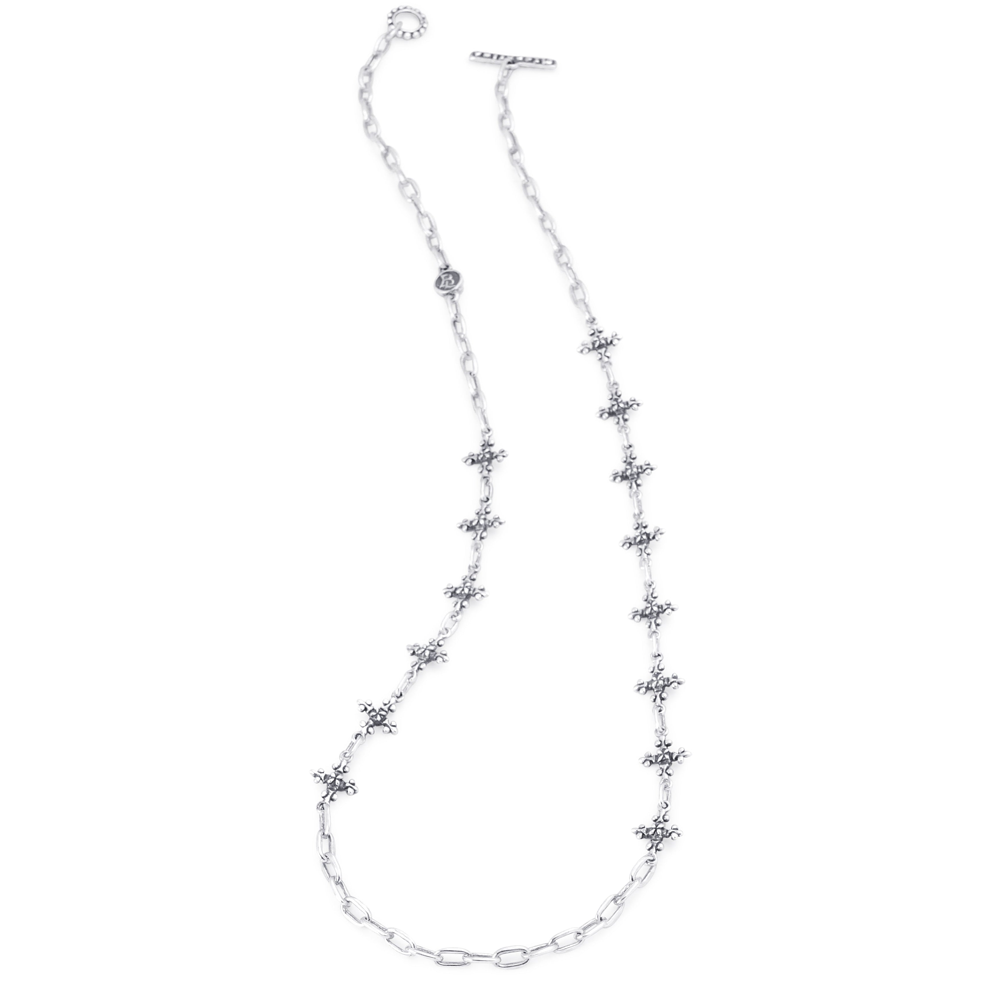 Bloodline Design W-Necklaces The Long Antique French Cross Necklace