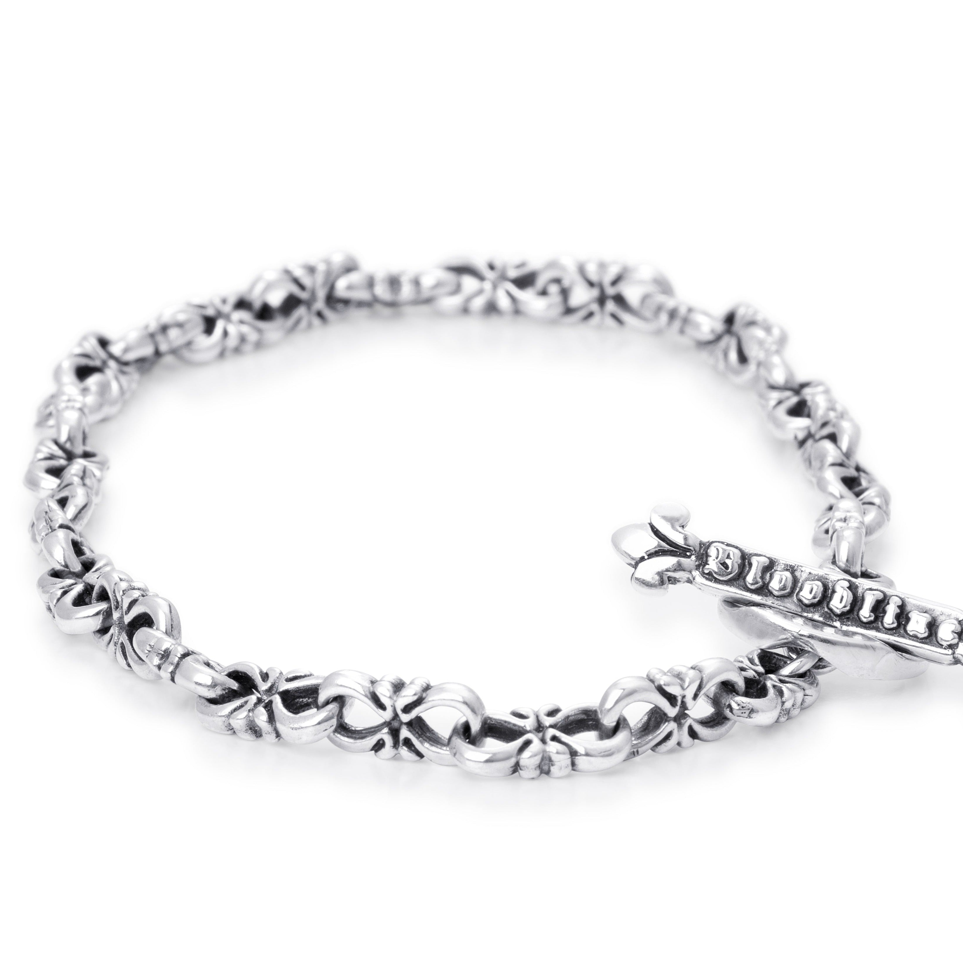 Solid Sterling Silver intricate heavy link chain