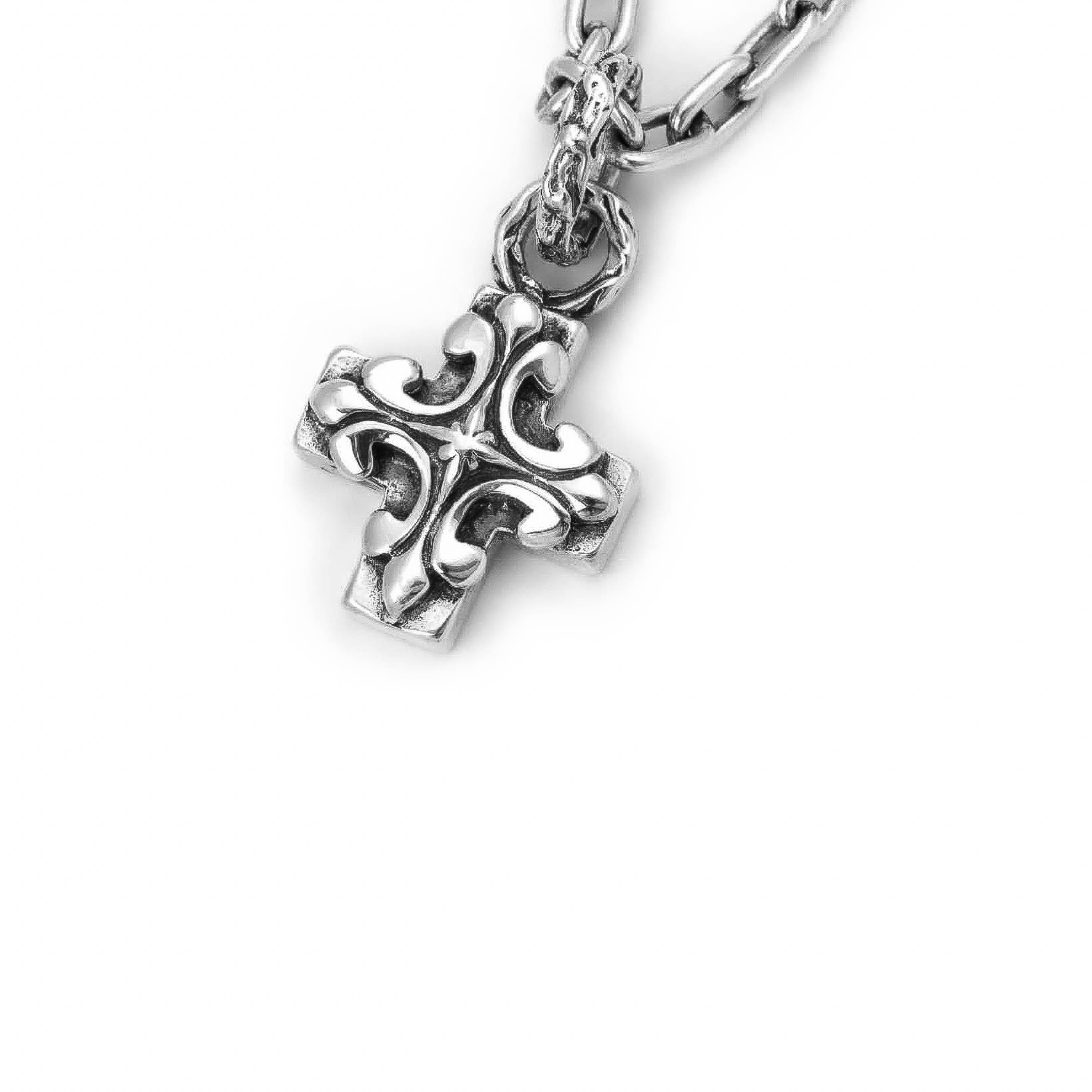 Venice Cross Sterling Silver Pendant - 29mm
