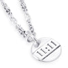 Angel Number 11:11 Pendant In Sterling Silver, 26mm