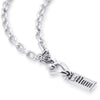 'Mum' Word Bar Pendant in Sterling Silver, 38mm