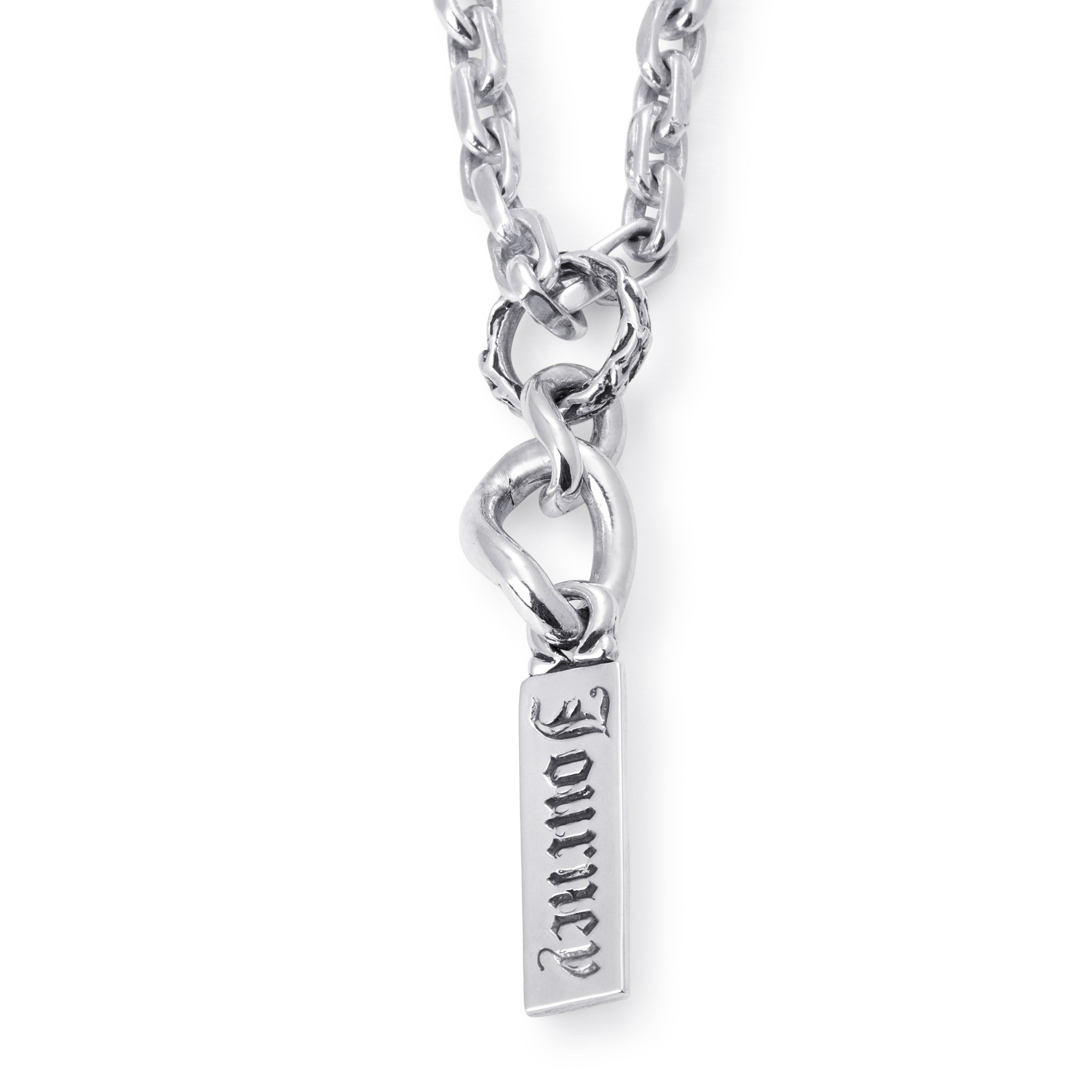 Journey Word Bar Pendant In Sterling Silver, 48mm