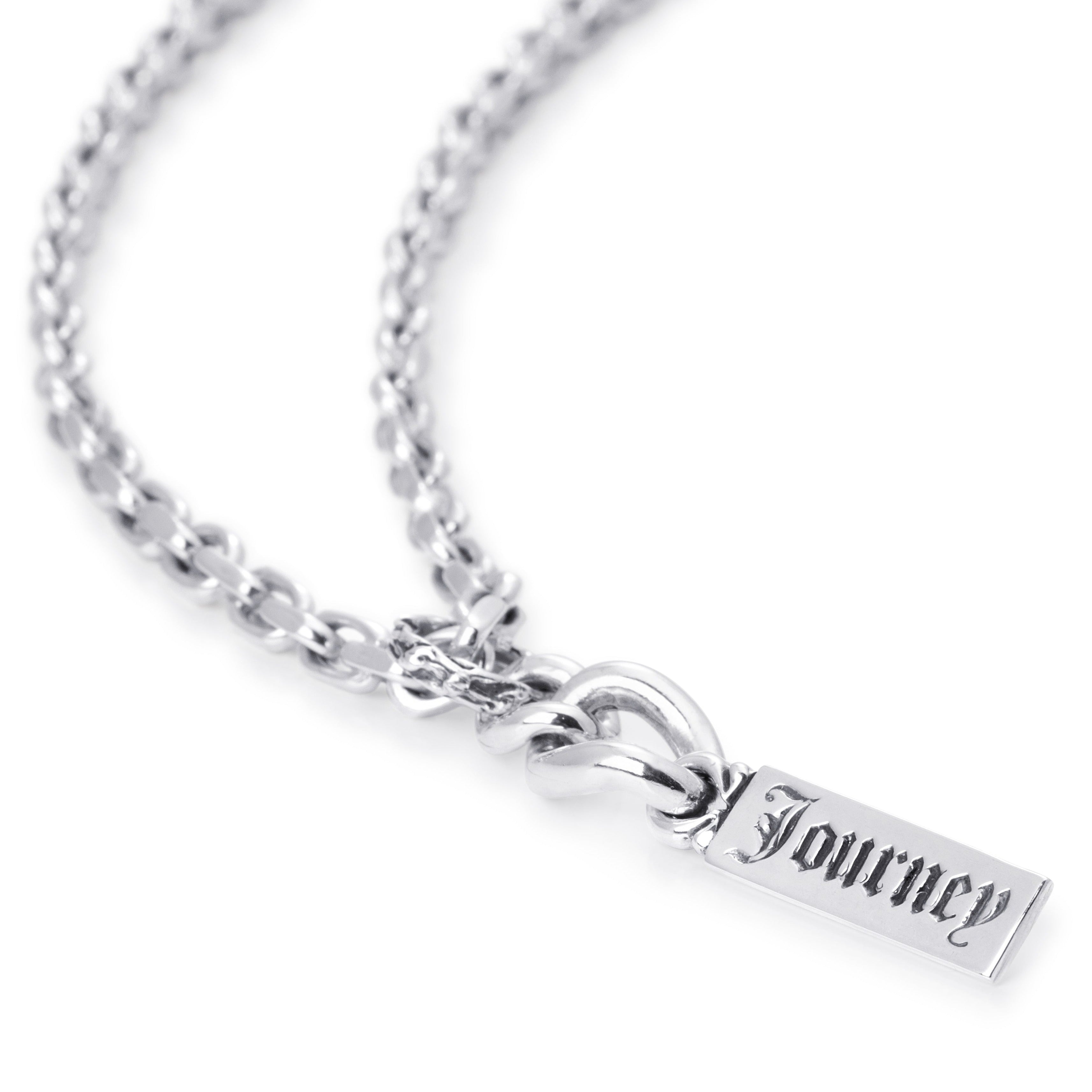 Journey Word Bar Pendant In Sterling Silver, 48mm