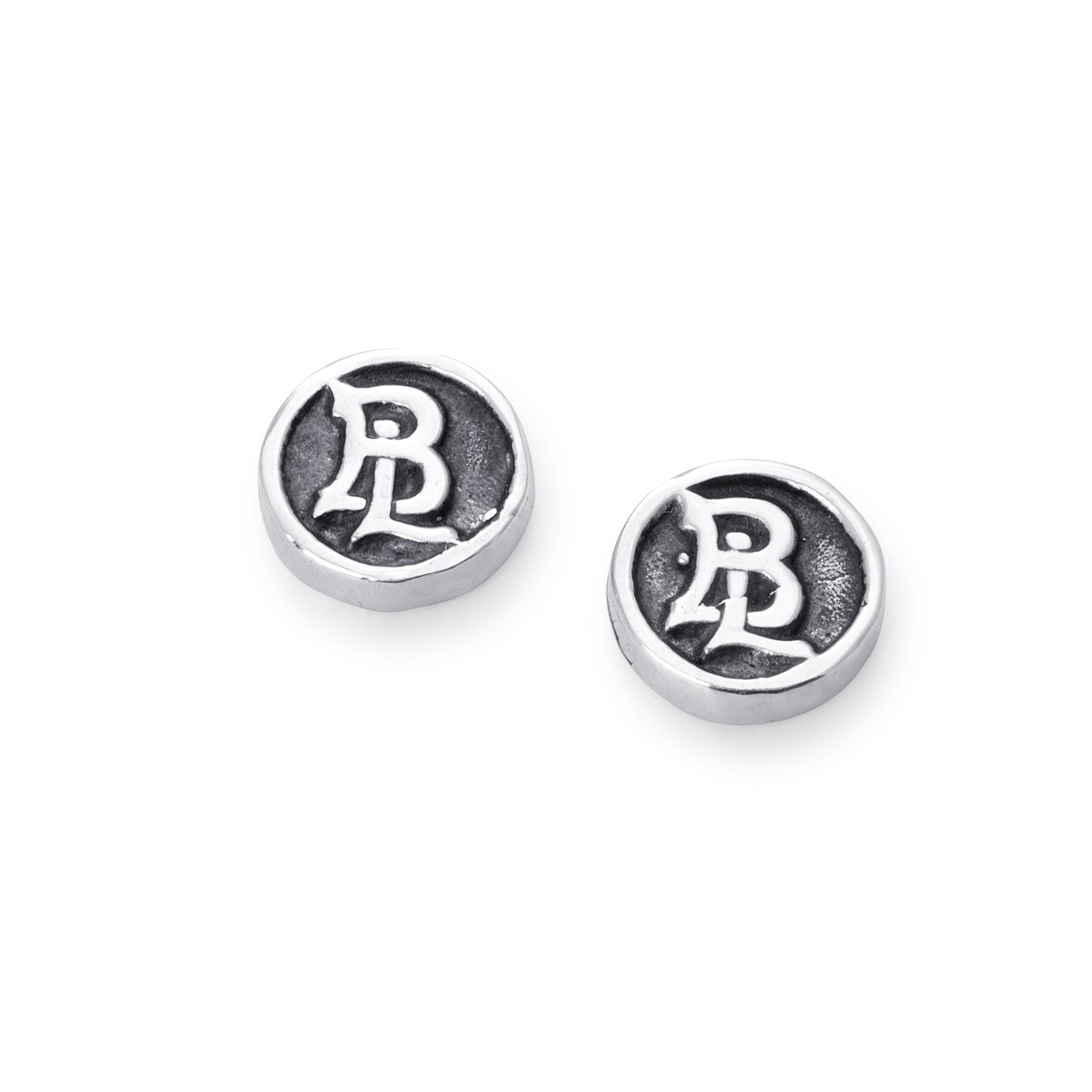 Solid Sterling Silver stud with Bloodline Designs 