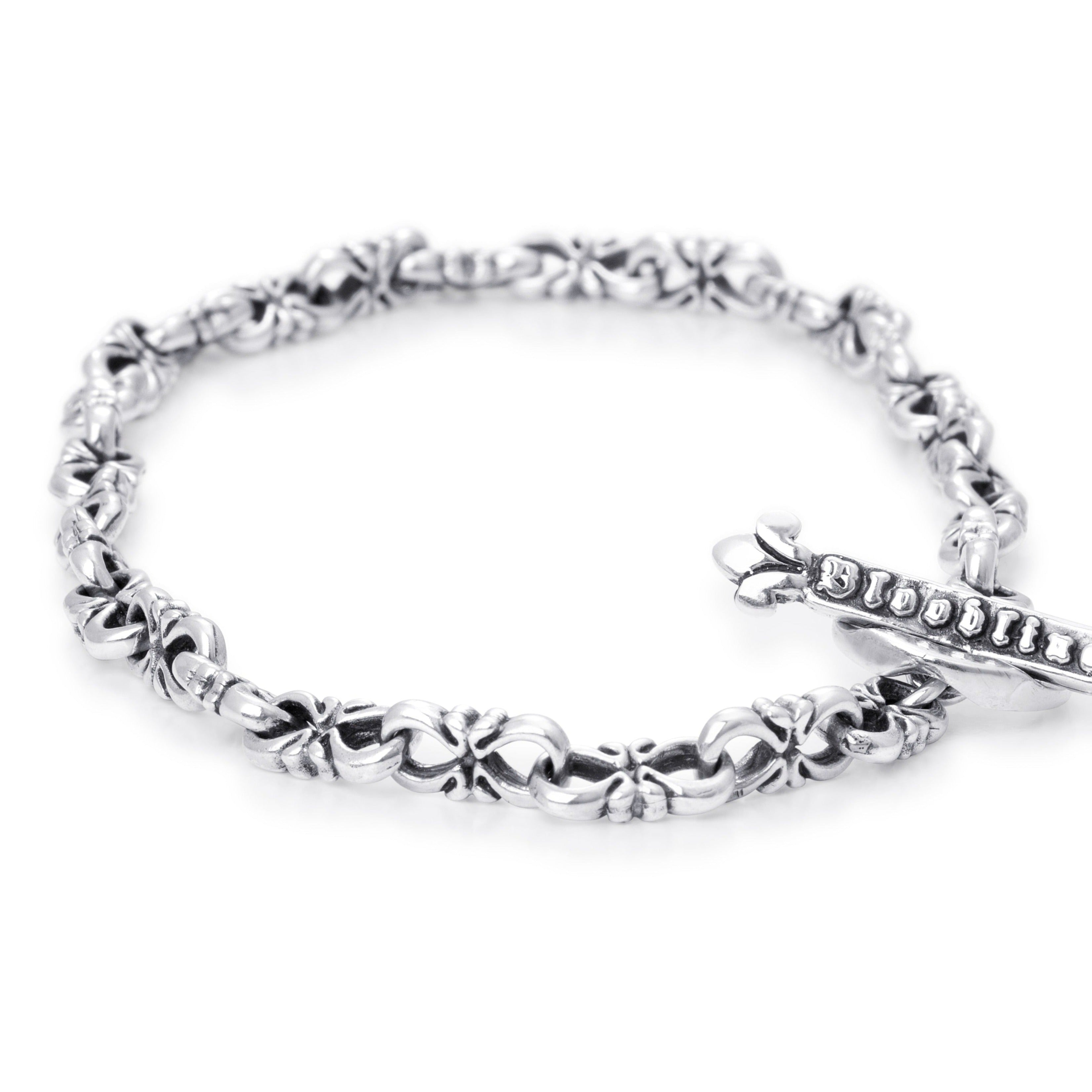 Solid Sterling Silver intricate heavy link chain