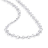 16th Century Cross Link Chain Necklace In Sterling Silver, 8mm