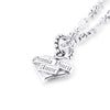 Solid Sterling Silver Classic Heart Pendant with Omnia Vincit  Amor etched on the face