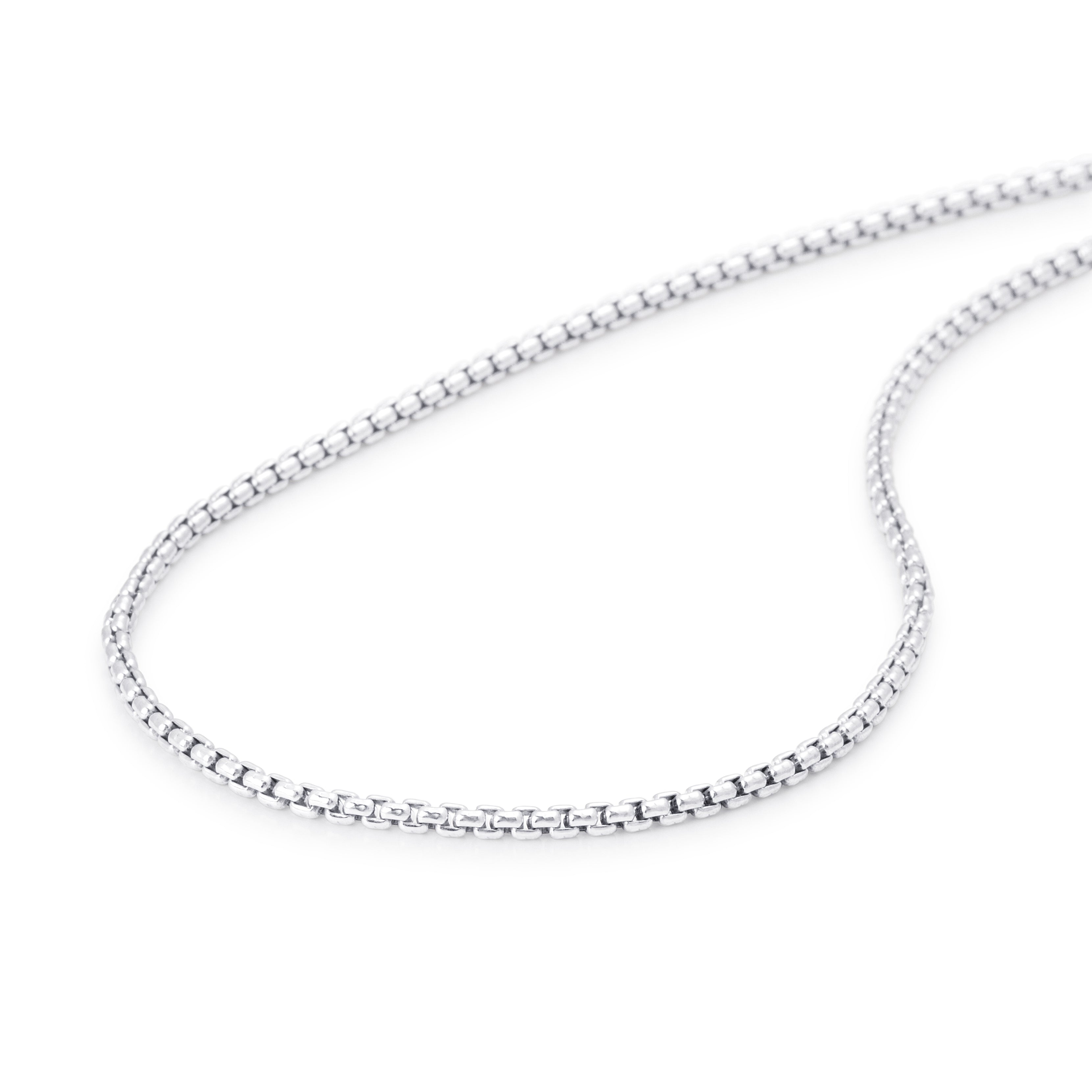 Solid Sterling Silver tight rolo style chain