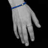 Trilogy Bead Bracelet With Lapis Lazuli In Sterling Silver, 6mm