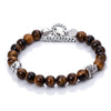 Bloodline Design Mens Bracelets S / Tiger's Eye The Crown and Cross Buddha Bracelet