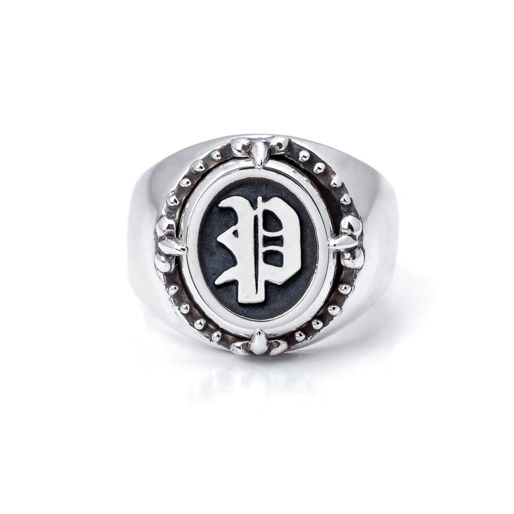 Bloodline Design Personalized P / 5 Old World Signet Ring