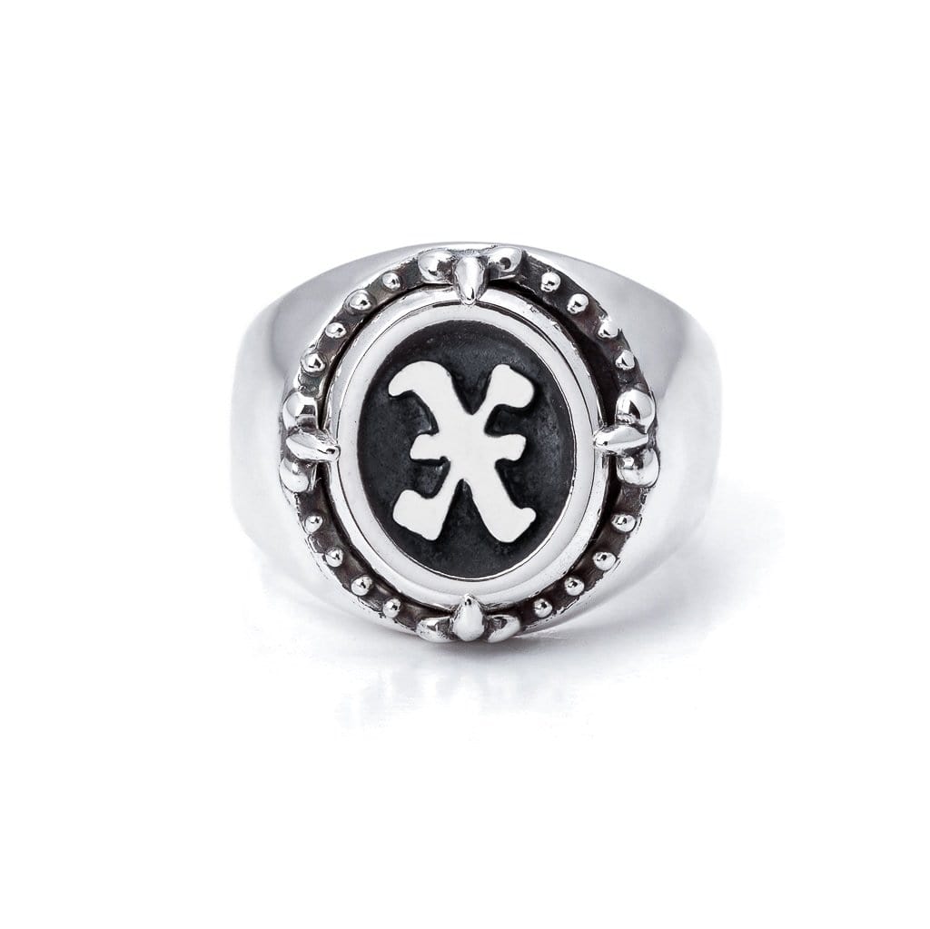 Bloodline Design Personalized X / 5 Old World Signet Ring