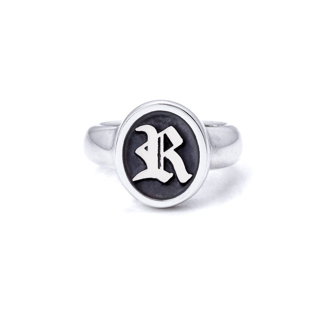Bloodline Design Personalized R / 5 The Classic Signet Ring