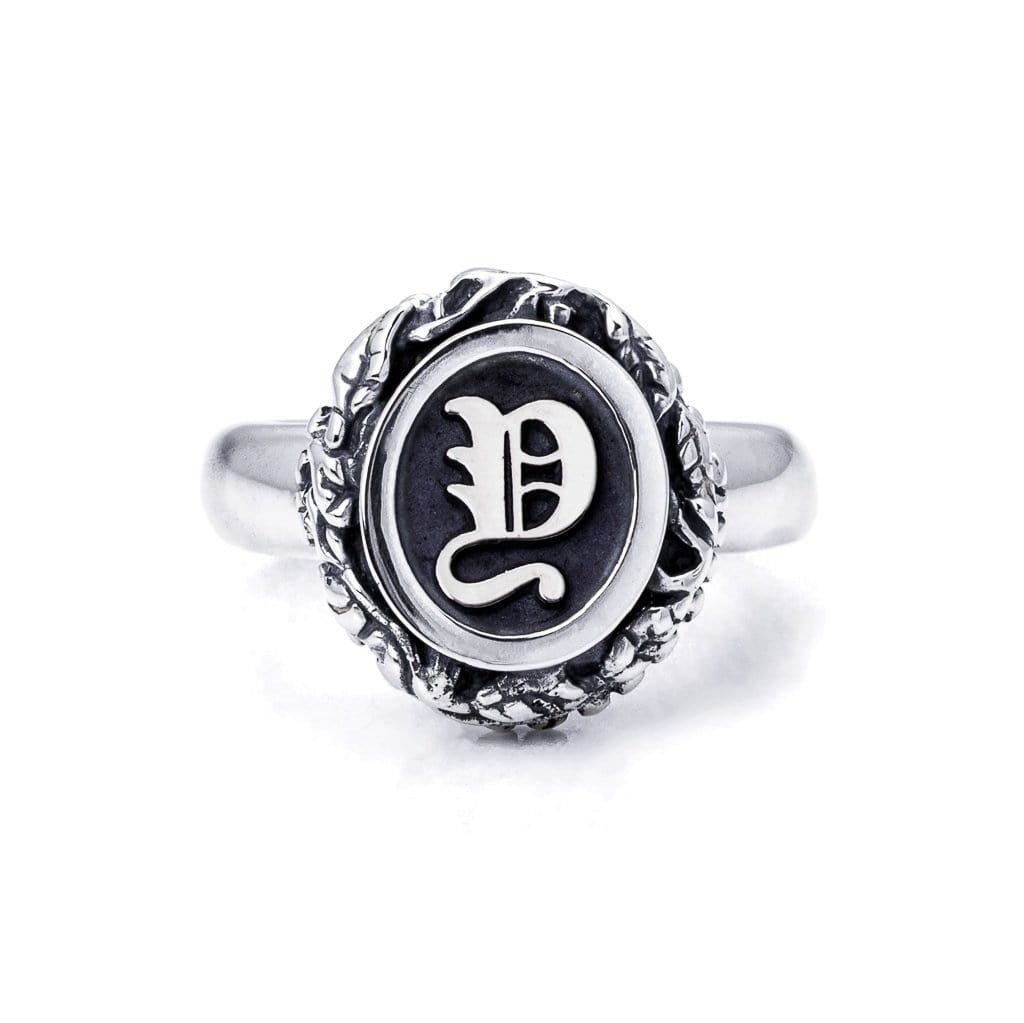 Bloodline Design Personalized Y / 5 The Eternal Vine Signet Ring
