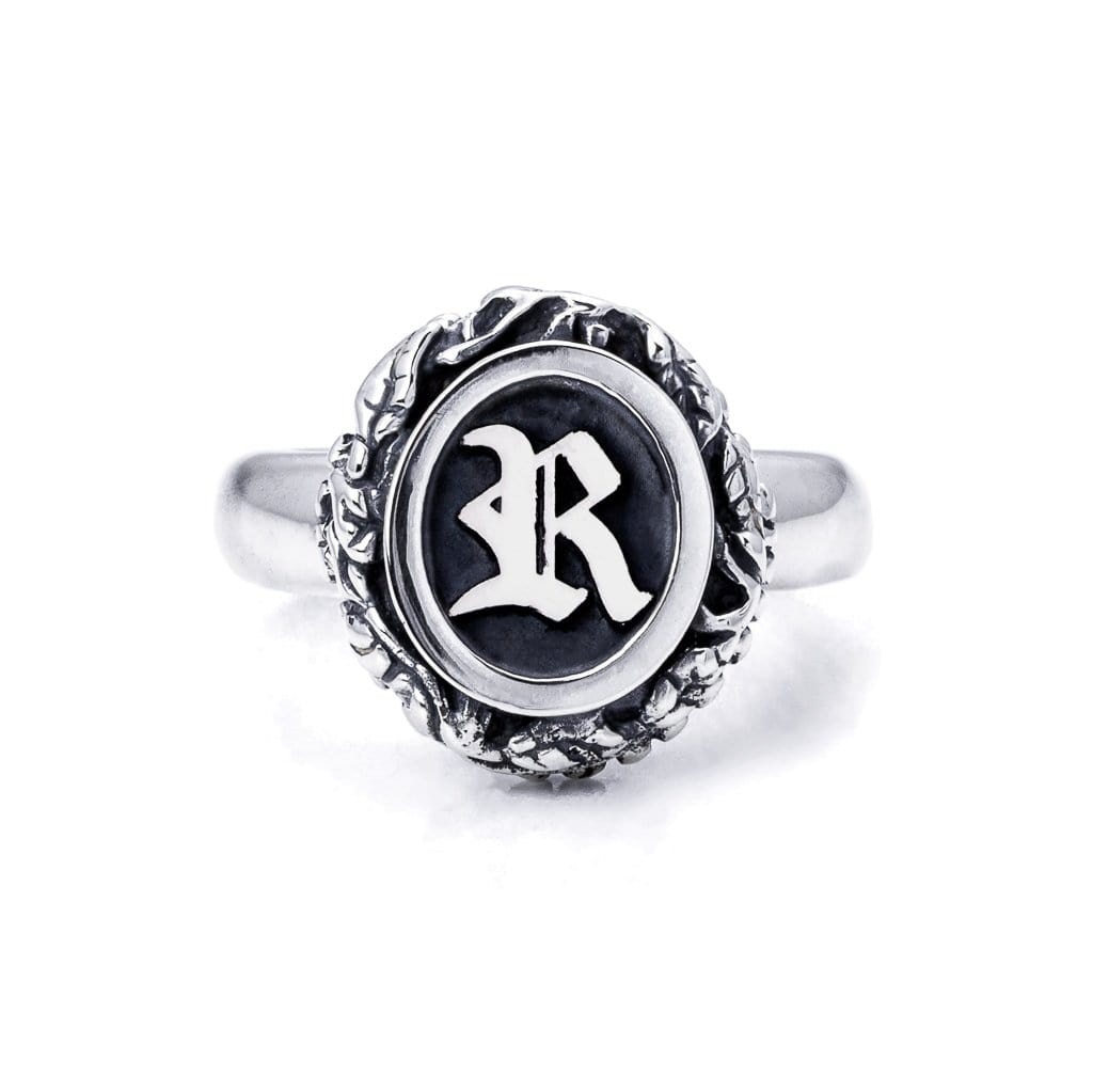Bloodline Design Personalized R / 5 The Eternal Vine Signet Ring