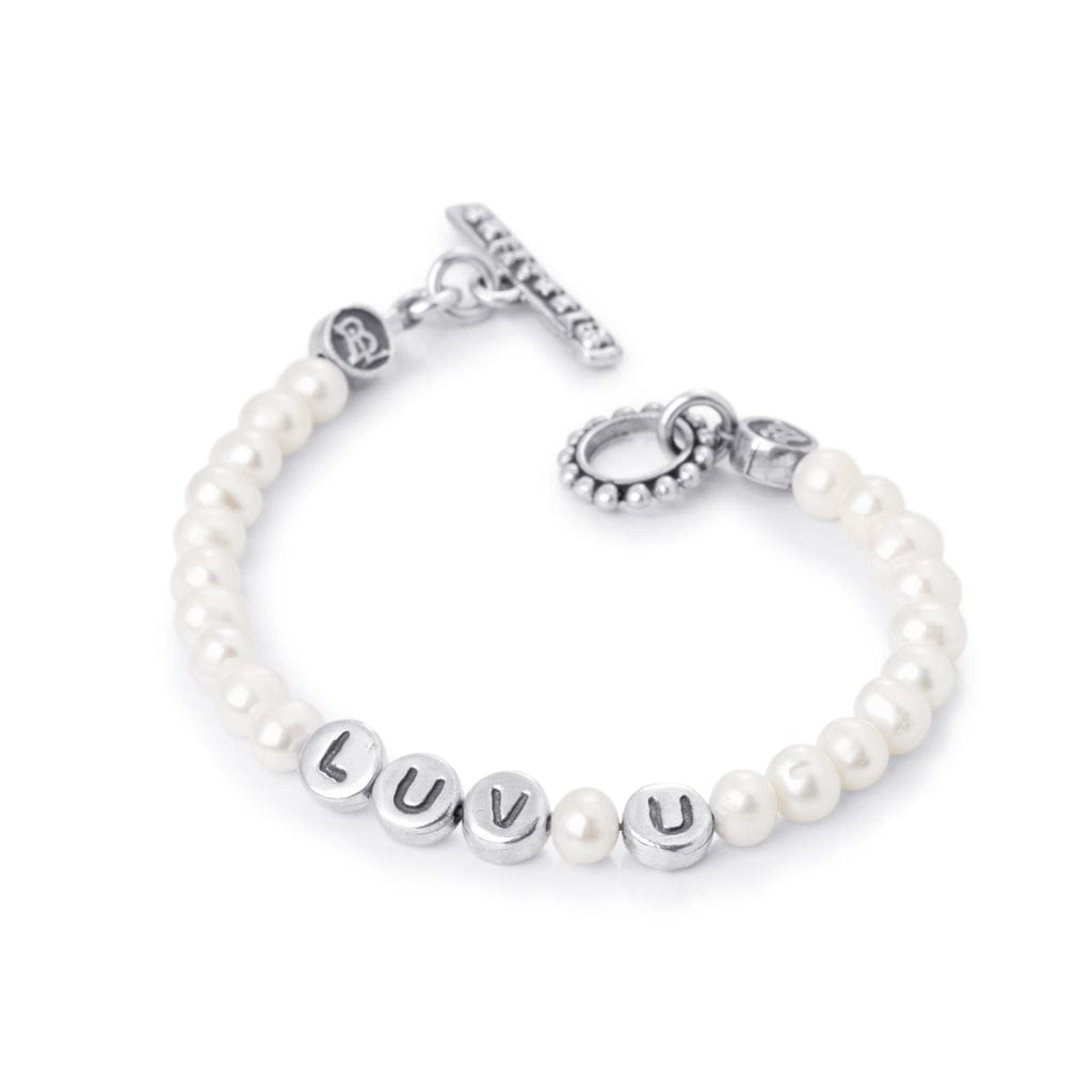Bloodline Design Womens Bracelets Luv u pearl bracelet