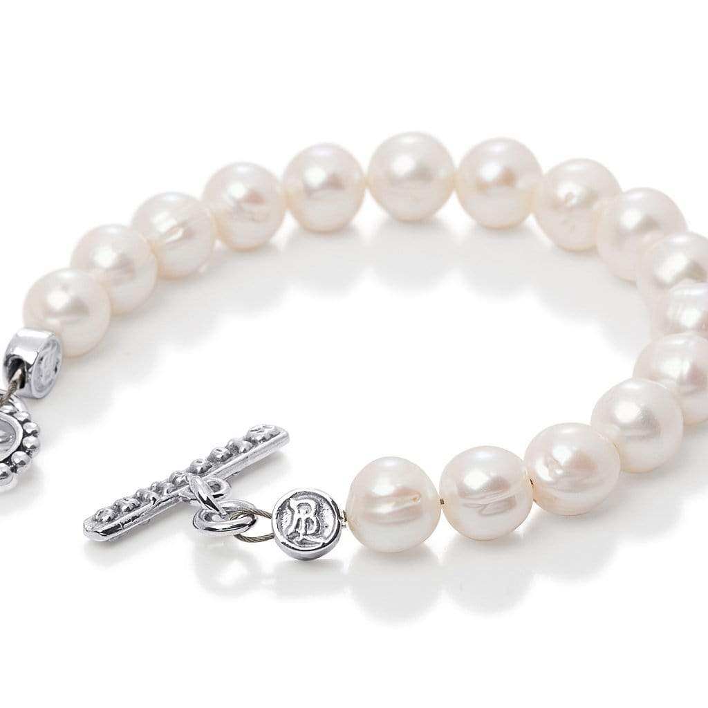 Bloodline Design Bracelets The Classic White Pearl Bracelet