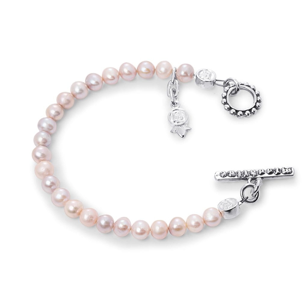 Bloodline Design Womens Bracelets The Petite Pink Pearl Bracelet